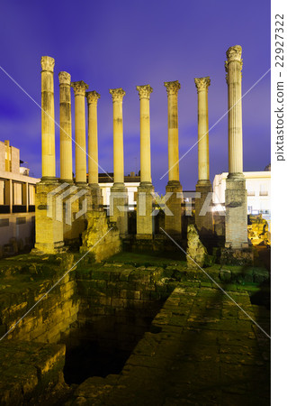 Roman temple in evening. Cordoba 22927322