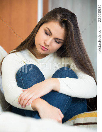 Young lonely woman is melancholy 22928983