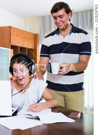 spouse and person with internet addiction 22929763