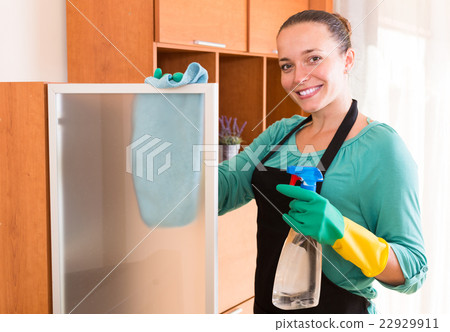 cleaner  cleaning in the office-room 22929911