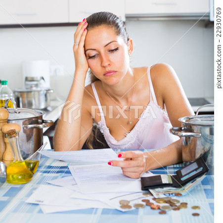 Portrait of depressed girl Portrait of depressed girl 22930769