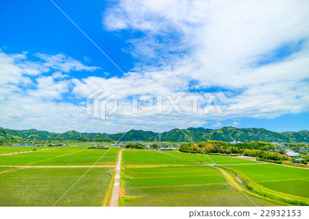 Aerial photograph of the country scenery of Kamogawa City Aerial photograph of the country scenery of Kamogawa City 22932153