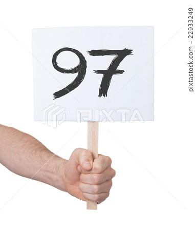 Sign with a number, 97 22933249
