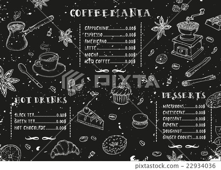 Coffee shop. Coffee restaurant brochure vector. Coffee shop. Coffee restaurant brochure vector. 22934036