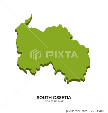 Isometric map of South Ossetia detailed vector Isometric map of South Ossetia detailed vector 22935000