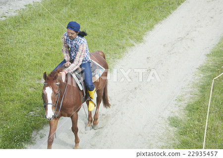 Male horse riding Male horse riding 22935457