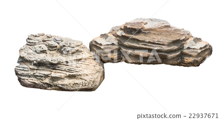 Big stone Isolated on white background 22937671