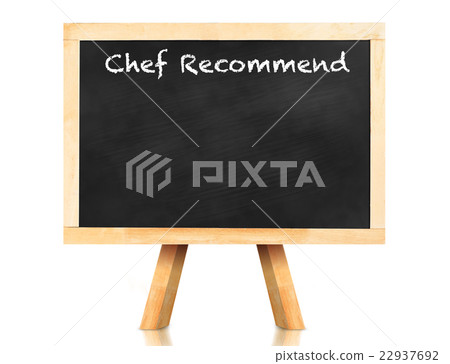 recommend word on blackboard with easel 22937692
