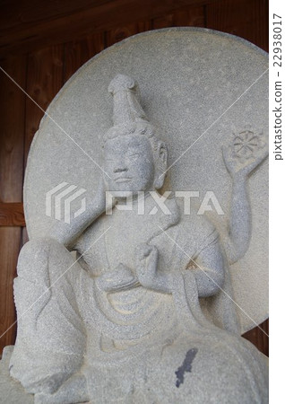 Shinshu's cultural asset masterpiece Moriya Sadaharu's stone statue Buddha statue raccoon image (Ina-shi Tadanobu Fukushiji Nishikoku thirty-seven places Kannon) 22938017