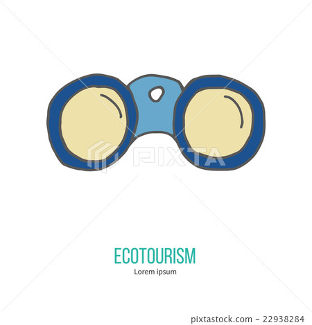 Vector ecotourism design element isolated on white 22938284