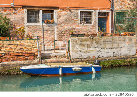 romantic narrow canal in Venice. 22940586