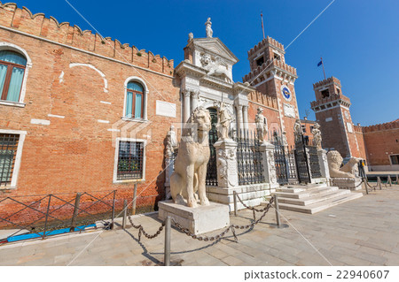 Entrace of the Arsenale of Venice, Italy 22940607