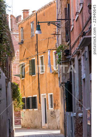 facade and windows of typical Venetian houses 22940645