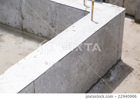 Fresh concrete foundation construction Housing construction Reinforcing steel reinforced concrete construction Construction My Home 22940906