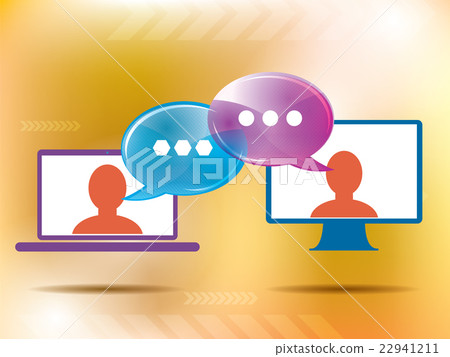 People chat communication network 22941211