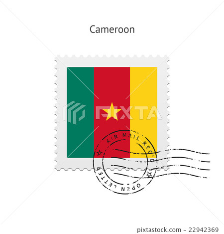 Cameroon Flag Postage Stamp. Cameroon Flag Postage Stamp. 22942369