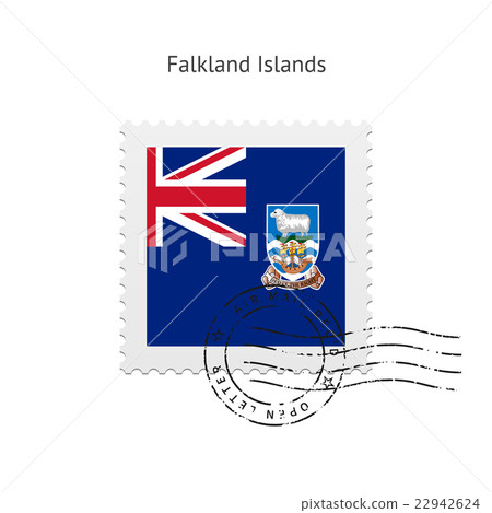 Falkland Islands Flag Postage Stamp. - Stock Illustration [22942624 ...