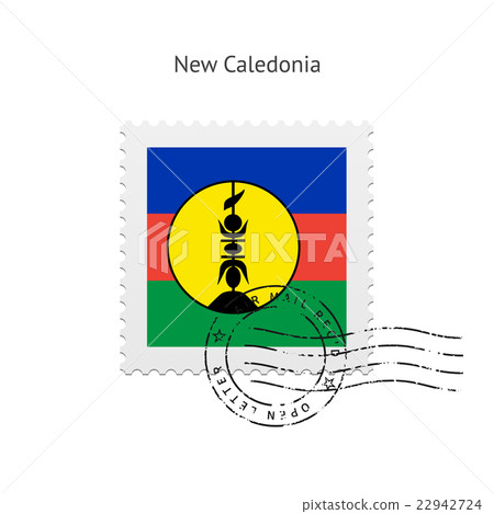 New Caledonia Flag Postage Stamp. New Caledonia Flag Postage Stamp. 22942724