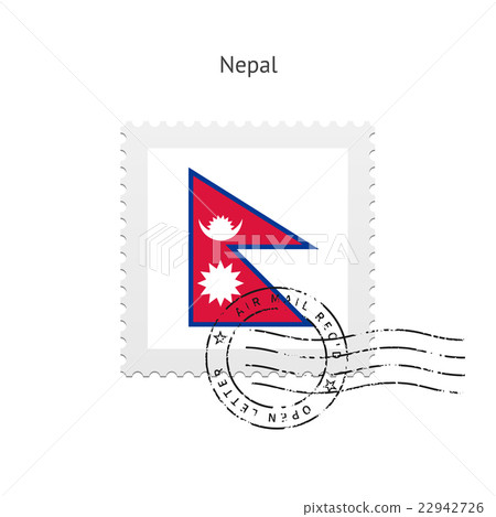 Nepal Flag Postage Stamp. Nepal Flag Postage Stamp. 22942726