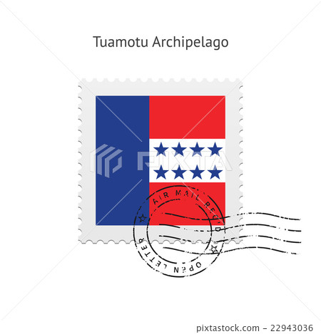 Tuamotu Archipelago Flag Postage Stamp. 22943036