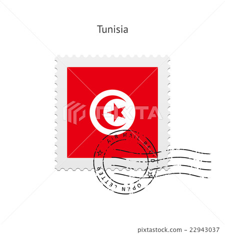Tunisia Flag Postage Stamp. 22943037