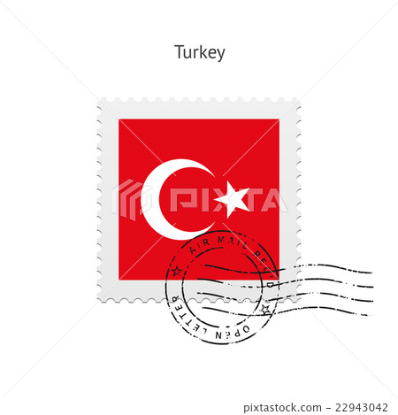 Turkey Flag Postage Stamp. Turkey Flag Postage Stamp. 22943042