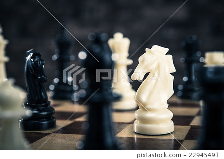 Close-up of chess pieces 22945491