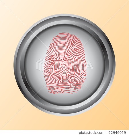 Touch, ID, Fingerprint scan Access Symbol 22946059