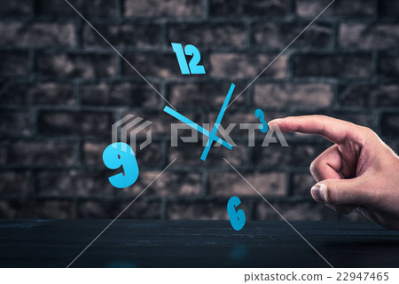 Watch and finger 22947465