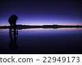 Photographer taking photo with Uyuni salt lake at dawn 22949173