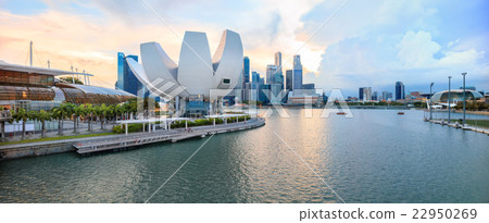 View of central Singapore 22950269