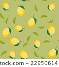 Seamless pattern with cartoon lemons. Fruits 22950614