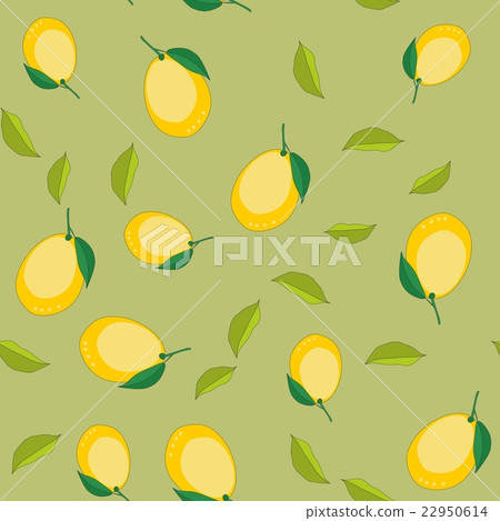 Seamless pattern with cartoon lemons. Fruits Seamless pattern with cartoon lemons. Fruits 22950614