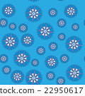 Vector seamless pattern with cornflower on color 22950617