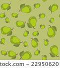 Seamless pattern with cartoon pears. Fruits 22950620