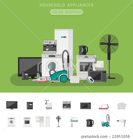 Electronics flat banner Electronics flat banner 22951056