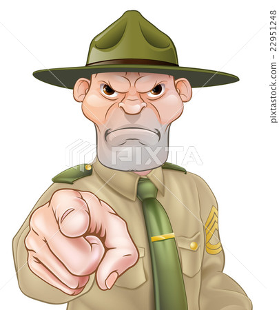 Drill Sergeant Pointing Drill Sergeant Pointing 22951248