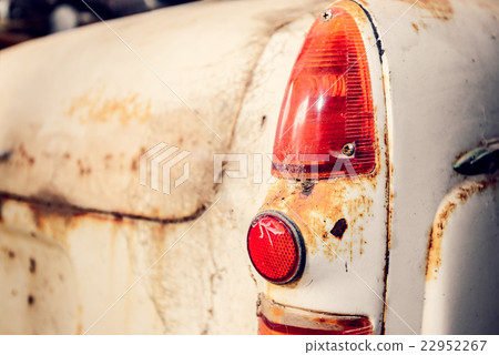 Old abandoned car tail light 22952267
