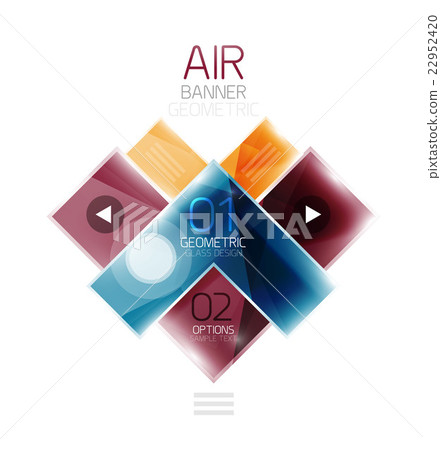 Glass arrow design template Glass arrow design template 22952420