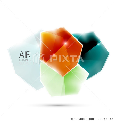 Glossy elements. Geometric abstract shapes on Glossy elements. Geometric abstract shapes on 22952432