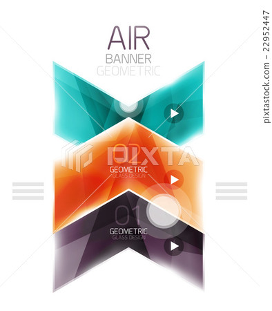 Vector glass arrows Vector glass arrows 22952447