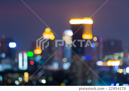 Night blurred lights, city office building Night blurred lights, city office building 22954278