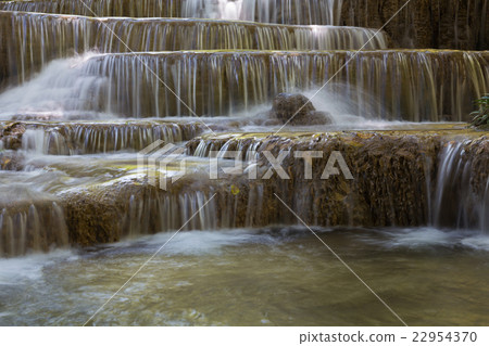 Multiple layer waterfall in tropical Multiple layer waterfall in tropical 22954370