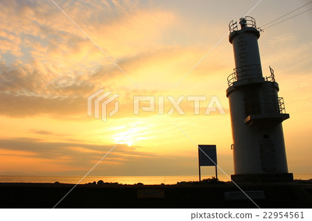 A sunset lighthouse A sunset lighthouse 22954561