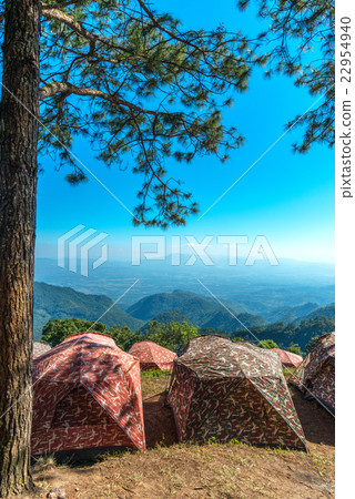 Camping site in Doi Ang Khang Chiang Mai Thailand. Camping site in Doi Ang Khang Chiang Mai Thailand. 22954940