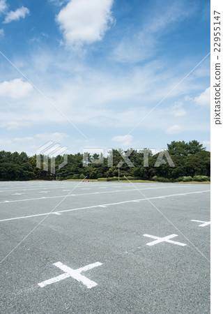 Wide parking area Wide parking area 22955147