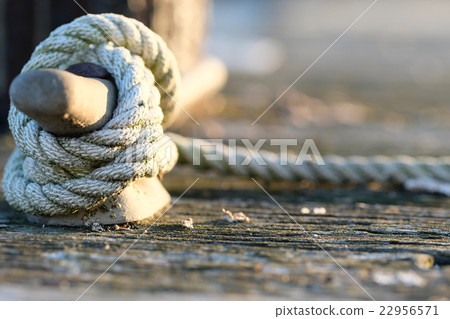 Rope on jetty 22956571