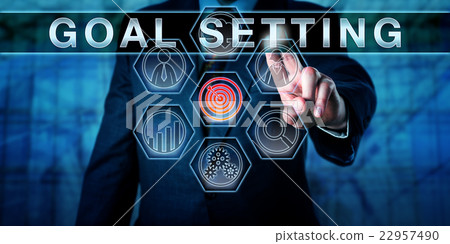 Human Resources Manager Touching GOAL SETTING 22957490