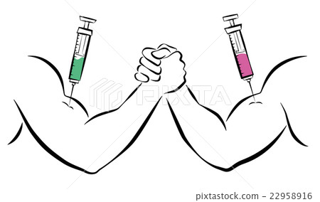 Doping Anabolic Drugs Syringe Arm Wrestling 22958916