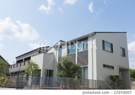 住宅住宅區圖像藍天拷貝空間 22959007